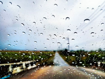 Raindrops on glass window