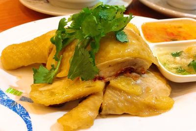 Close-up of food in plate