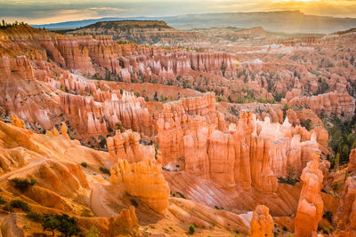 View of rock formations