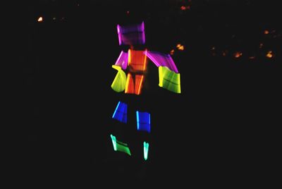 Colorful lights at night