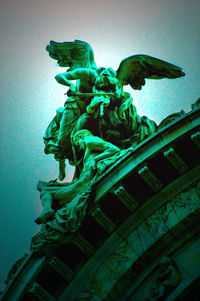 Low angle view of statue