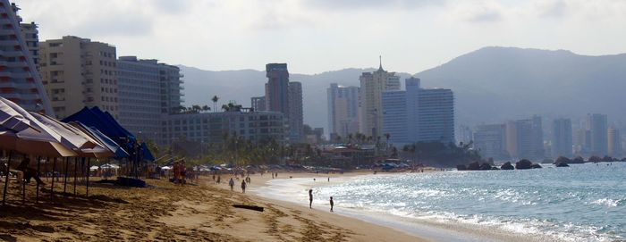 View of city at seaside