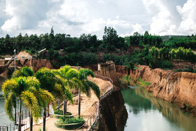 Scenic view of river against sky