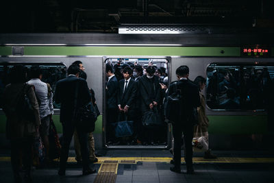 People at subway station