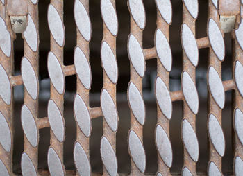 Full frame shot of metal fence