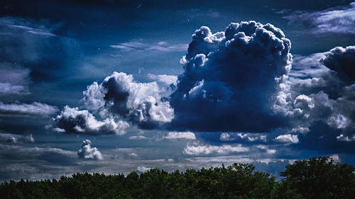 Low angle view of clouds in sky