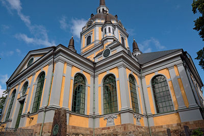 Low angle view of building against sky