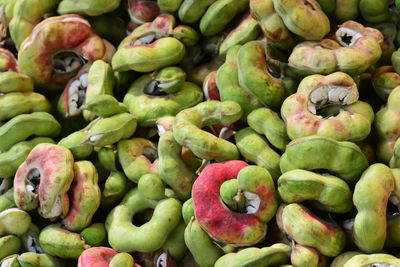 Full frame shot of fruits for sale in market