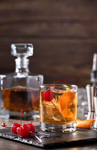 Cocktail old fashioned is an old-fashioned sophistication of whiskey and sweet syrup.  