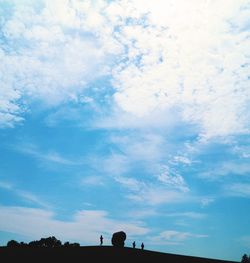 Low angle view of cloudy sky