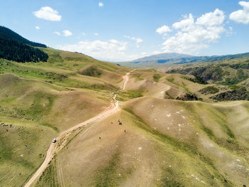 Scenic view of landscape against sky