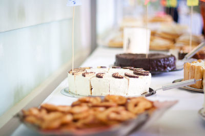 Close-up of cake in plate