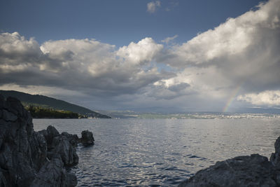 Scenic view of sea against sky