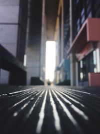 Surface level of empty road