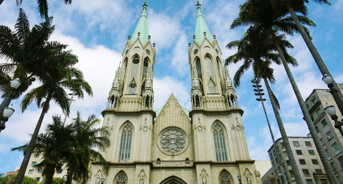 Low angle view of cathedral of sao paulo, brazil