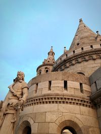 Low angle view of historical building against sky