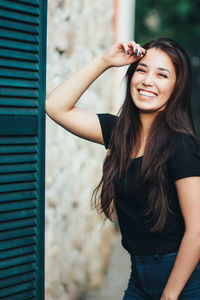 Portrait of a smiling young woman