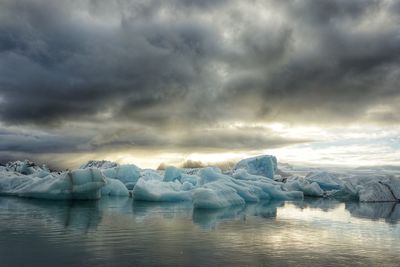 Reflection of clouds in water