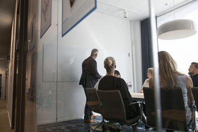 People at business meeting in boardroom