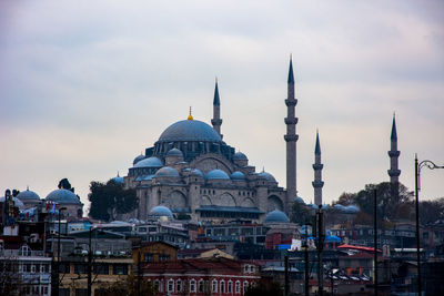 Cathedral of buildings against sky