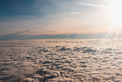 Scenic view of cloudscape against sky during sunset