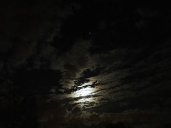 Low angle view of cloudy sky