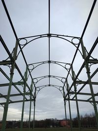 Low angle view of power lines