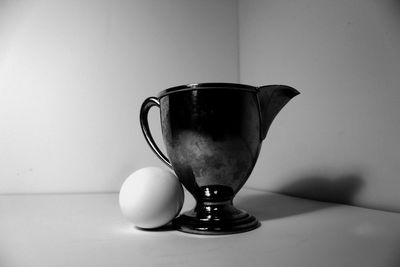 Close-up of drink against white background