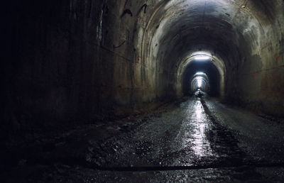 Man in tunnel