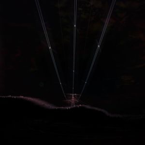 View of illuminated lights at night