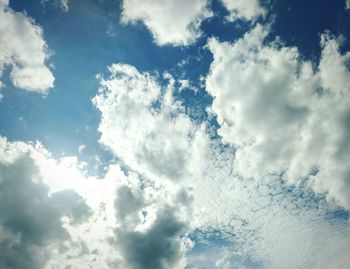 Low angle view of clouds in sky