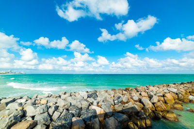 Scenic view of sea against sky