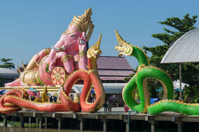 Roof buddhist temple in thailand.