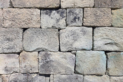 Old stone wall background, stone floor texture and seamless background