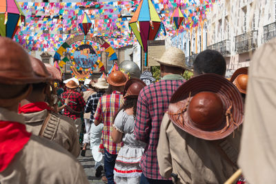 Cultural group is seen dressed as cangaceiros during the independence celebration in bahia. 