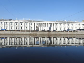 Reflection of buildings in water