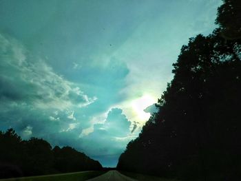 Road passing through landscape