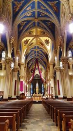 Interior of church