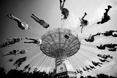 Low angle view of ferris wheel