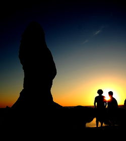 Silhouette of trees at sunset