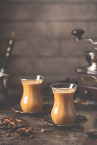 Close-up of drink on table