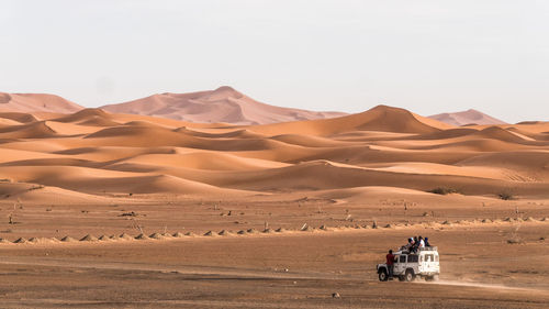 Scenic view of desert against sky