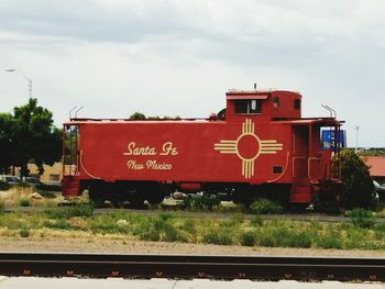 Train on railroad track