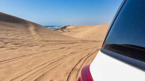 Scenic view of desert against sky