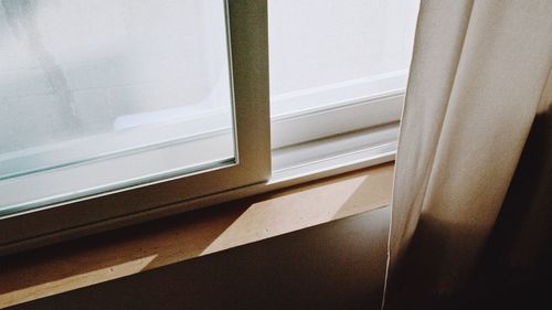 Close-up of window with copy space