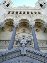 Low angle view of historical building