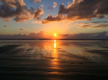 Sunset over sea