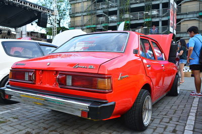 View of car on street