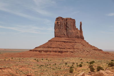 Rock formations in a desert