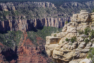 Panoramic view of cliff